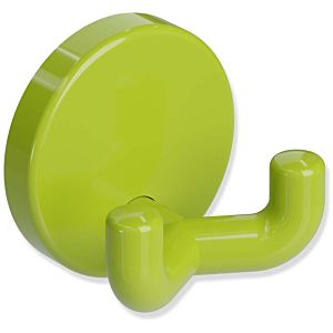 Hewi 801 double hook 801.90.02074 apple green, with rosette d = 40mm