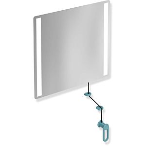 Hewi 801 tilting light mirror LED 801.01.40055 600x540x6mm, aqua blue