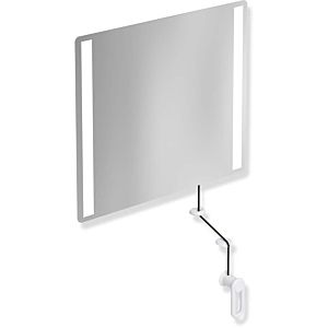 Hewi 801 miroir lumineux inclinable LED 801.01.40098 600x540x6mm, blanc signal