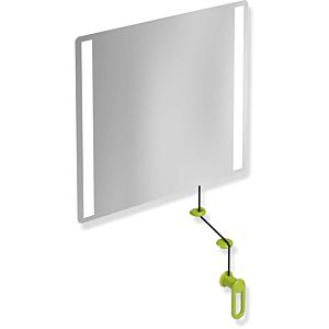 Hewi 801 miroir lumineux inclinable LED 801.01.40074 600x540x6mm, vert pomme