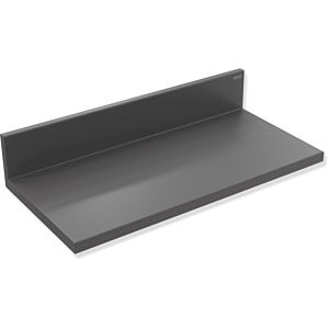 Hewi System 900 Q shelf 900Q03.00060SC powder-coated dark gray pearl mica deep matt, made of metal, 200x40x98mm
