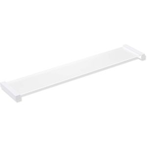 Hewi System 900 Q shelf 900Q03.00760DX powder-coated white deep matt, with glass plate, 616x20x122mm