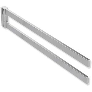 Hewi System 900 Q towel rail 900Q09.00040 chrome, made of stainless steel, 446x72x19mm