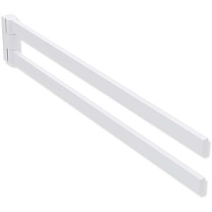 Hewi System 900 Q towel rail 900Q09.00060DX powder-coated white deep matt, made of stainless steel, 446x72x19mm