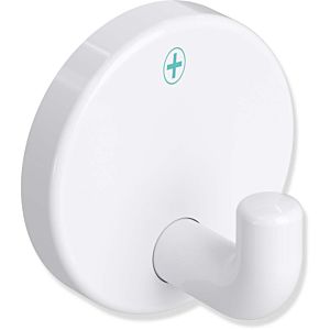 Hewi 801 active + wall hook 801.90D01098 rosette d = 40mm, antimicrobial, signal white