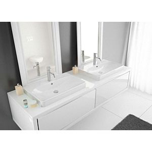 Hoesch Carta washbasin 4430.013 50 x 40 cm, without tap hole and overflow, matt white