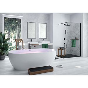 Hoesch iSENSI Oval bath 3823.010 394 l, with overflow slot, 190x120cm, white