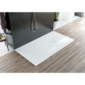 Hoesch Nias shower tray 4553xA.010 white, made of Solique, 110 x 80 x 3 cm, uncut mineral casting