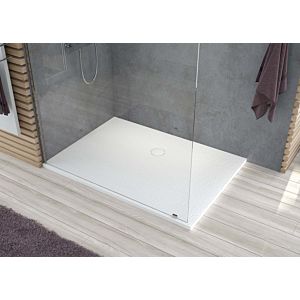 Hoesch Tierra shower tray 4313XA.747 100 x 80 x 3 cm, telegrey, made of mineral cast