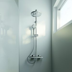 Ideal Standard Idealrain shower system A7208AA chrome-plated,  with CeraTherm T25 and shower thermostat