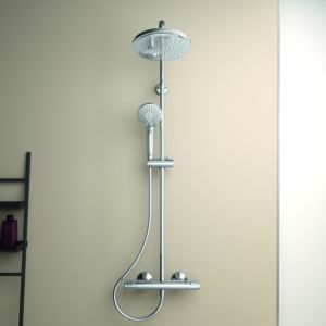 Ideal Standard Idealrain shower system A7208AA chrome-plated,  with CeraTherm T25 and shower thermostat