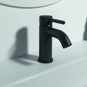 Ideal Standard Ceraline basin mixer BC268XG Silk Black, projection 100mm, without waste set
