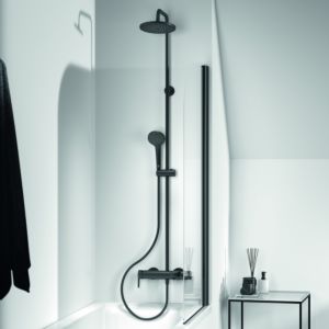 Ideal Standard Cerafine O système de douche BC749XG avec mitigeur de douche, douchette, noir soie