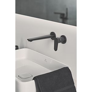 Ideal Standard Cerafine O mitigeur lavabo BD133XG Silk Noir, projection 224mm