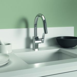 Ideal Standard Ceraplan kitchen faucet BD337AA chrome, low pressure, with hand shower