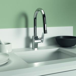 Ideal Standard Ceraplan kitchen faucet BD338AA chrome, high spout, with hand shower