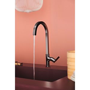 Ideal Standard Gusto kitchen tap BD411A5 magnetic gray, with high square pipe spout
