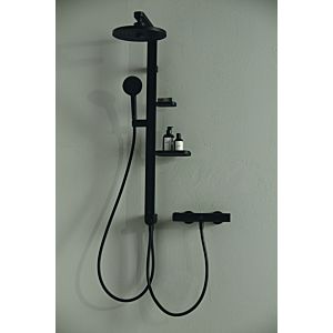 Ideal Standard Alu+ shower system BD585XG Silk Black, for combination with exposed fitting