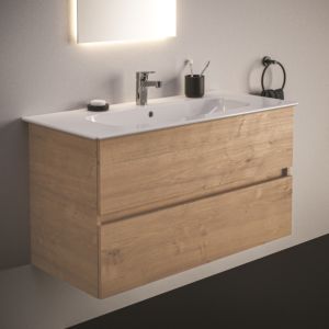 Ideal Standard Eurovit Plus ensemble de meubles lavabo R0575Y8 avec meuble bas, chêne Hamilton, 100 cm