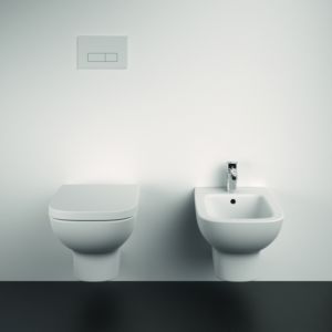 Ideal Standard i.life A wall Bidet T4524MA open fitting, with tap hole and overflow, white Ideal Plus