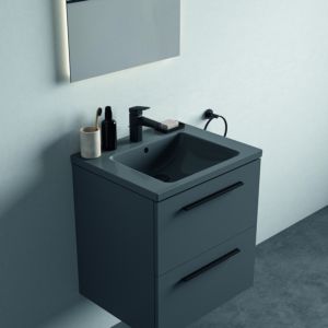 Ideal Standard i.life B vanity washbasin T460558 grey, 610x510x180mm
