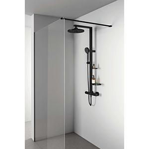 Ideal Standard Alu+ thermostatic shower system BD583XG  with 2 shelves, silk black