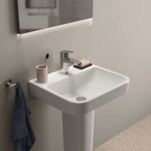 Ideal Standard i.life B lavabo T534101 sans trou pour robinetterie, sans trop-plein, 50 x 44 x 18 cm, blanc