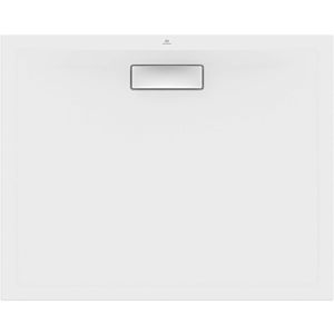 Ideal Standard Ultra Flat New rectangular shower tray T4468V1 waste set with cover, 100 x 80 x 801 cm, silk white