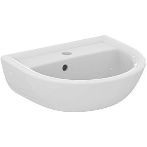 Ideal Standard Eurovit lave-mains E872101 450x350x155mm, blanc , avec trou pour robinet et trop-plein