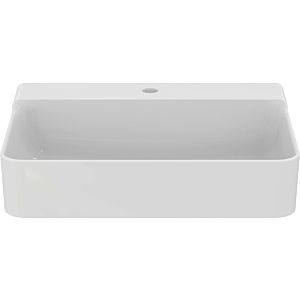 Ideal Standard Conca washbasin T3823MA with tap hole, without overflow, sanded, 600 x 450 x 145 mm, white Ideal Plus