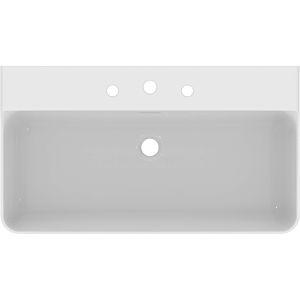 Ideal Standard Conca washbasin T382701 with 3 tap holes and overflow, sanded, 800 x 450 x 165 mm, white