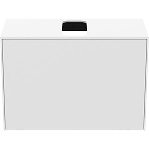 Ideal Standard Conca Waschtisch-Unterschrank T3935Y1 mit Ausschnitt, 1 Auszug, 80x37x55 cm, mittig, Weiß matt lackiert