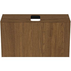 Ideal Standard Conca vanity unit T3936Y5 with cutout, 2000 pull-out, 100x37x55 cm, center, dark walnut veneer