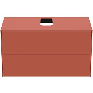 Ideal Standard Conca vanity unit T3942Y3 with cut-out, 2 pull-outs, 100x50.5x55 cm, center, Sunset matt lacquered