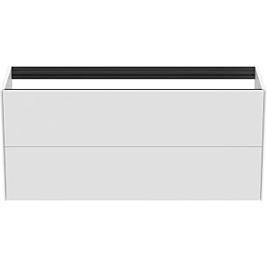 Ideal Standard Conca vanity unit T3951Y1 120x37x54cm, without vanity top, 2 pull-outs, matt white lacquered