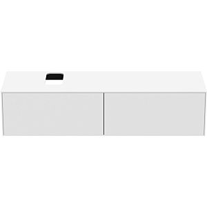 Ideal Standard Conca vanity unit T3983Y1 with cut-out, 2 pull-outs, 160x50.5x37 cm, matt white lacquered