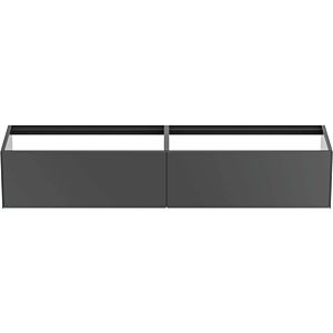 Ideal Standard Conca vanity unit T3987Y2 without vanity top, 2 pull-outs, 200x50.5x36 cm, matt anthracite lacquered