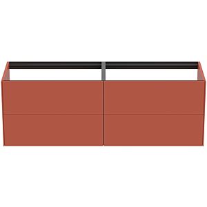Ideal Standard Conca Waschtisch-Unterschrank T3990Y3 ohne Waschtisch-Platte, 4 Auszüge, 160x50,5x54 cm, Sunset matt lackiert