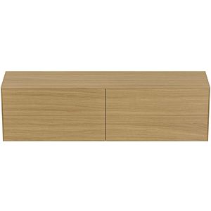 Ideal Standard Conca vanity unit T4326Y6 without cut-out, 4 pull-outs, 200x50.5x55 cm, Eiche hell veneer