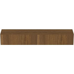 Ideal Standard Conca vanity unit T4335Y5 without cut-out, 2 pull-outs, 240x50.5x37 cm, dark walnut veneer