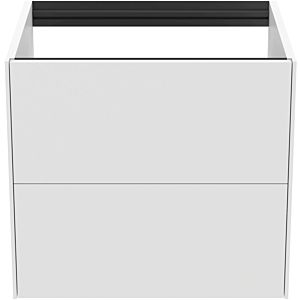 Ideal Standard Conca Waschtisch-Unterschrank T4355Y1 ohne Waschtisch-Platte, 2 Auszüge, 60x50,5x54 cm, Weiß matt lackiert