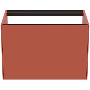 Ideal Standard Conca Waschtisch-Unterschrank T4356Y3 ohne Waschtisch-Platte, 2 Auszüge, 80x50,5x54 cm, Sunset matt lackiert