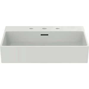 Ideal Standard Extra washbasin T3890MA with 3 tap holes, with overflow, ground, 600 x 450 x 150 mm, white Ideal Plus