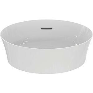 Ideal Standard Ipalyss vasque supérieure E141301 40 x 40 x 14,5 cm, avec trop-plein, sans trou pour robinet, blanc