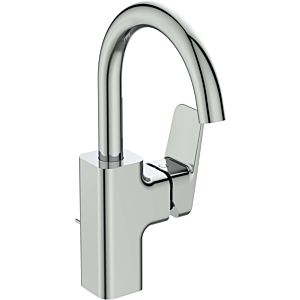 Ideal Standard CeraPlan basin mixer BD235AA with high and swiveling spout, chrome-plated, with metal waste set