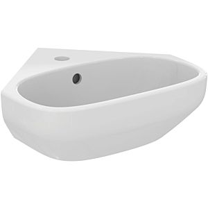 Ideal Standard i.life A lavabo d&#39;angle T451601 45x41x15cm, avec trou pour robinetterie et trop-plein, blanc