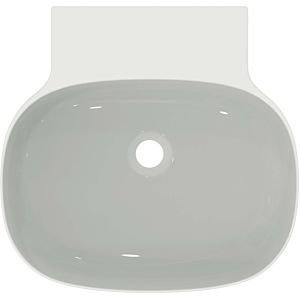 Ideal Standard Linda-X lavabo T498701 sans trou pour robinetterie, sans trop-plein, meulé, 500 x 480 x 135 mm, blanc
