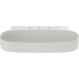 Ideal Standard Linda-X lavabo T499201 3 trous pour robinetterie, sans trop-plein, meulé, 750 x 500 x 130 mm, blanc