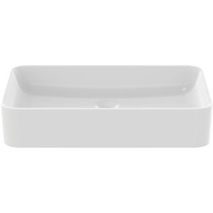 Ideal Standard Conca top bowl T3698V1 without tap hole and overflow, square 600 x 400 mm, silk white