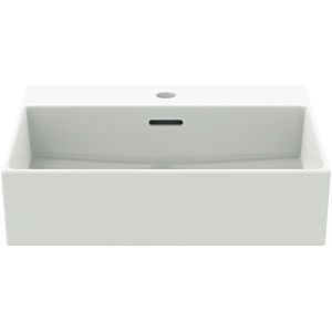 Ideal Standard Extra lavabo T3884V1 avec trou pour robinetterie, avec trop-plein, meulé, 500 x 450 x 150 mm, blanc soie